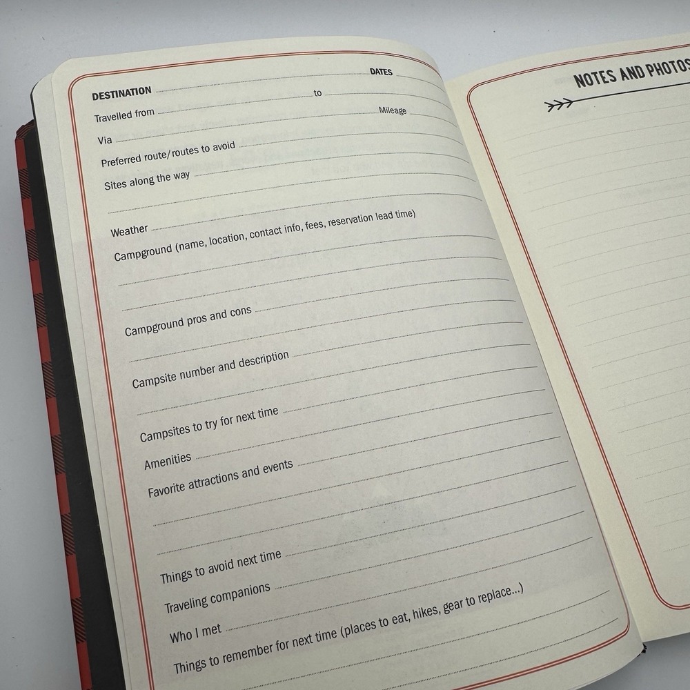 The Camping Log Book Camping Journal Summer Camping Essential - Picture 5 of 10